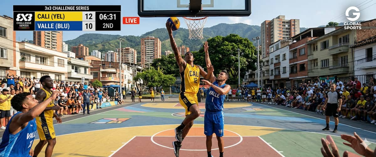 Broadcast graphics for 3x3 basketball