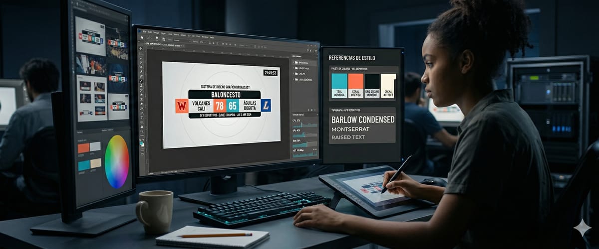Paquetes gráficos broadcast a medida