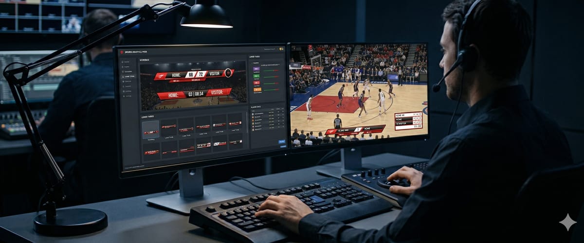 Operación de gráficas broadcast en vivo